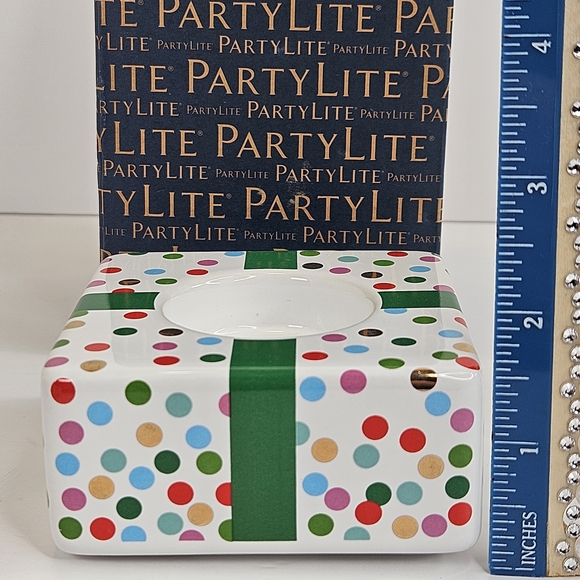 Partylite Christmas Tealight Candle Holders Set of 3 Festive Holiday Home Decor - Picture 10 of 12